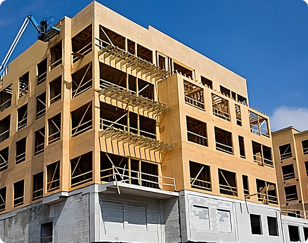 Construction building under development