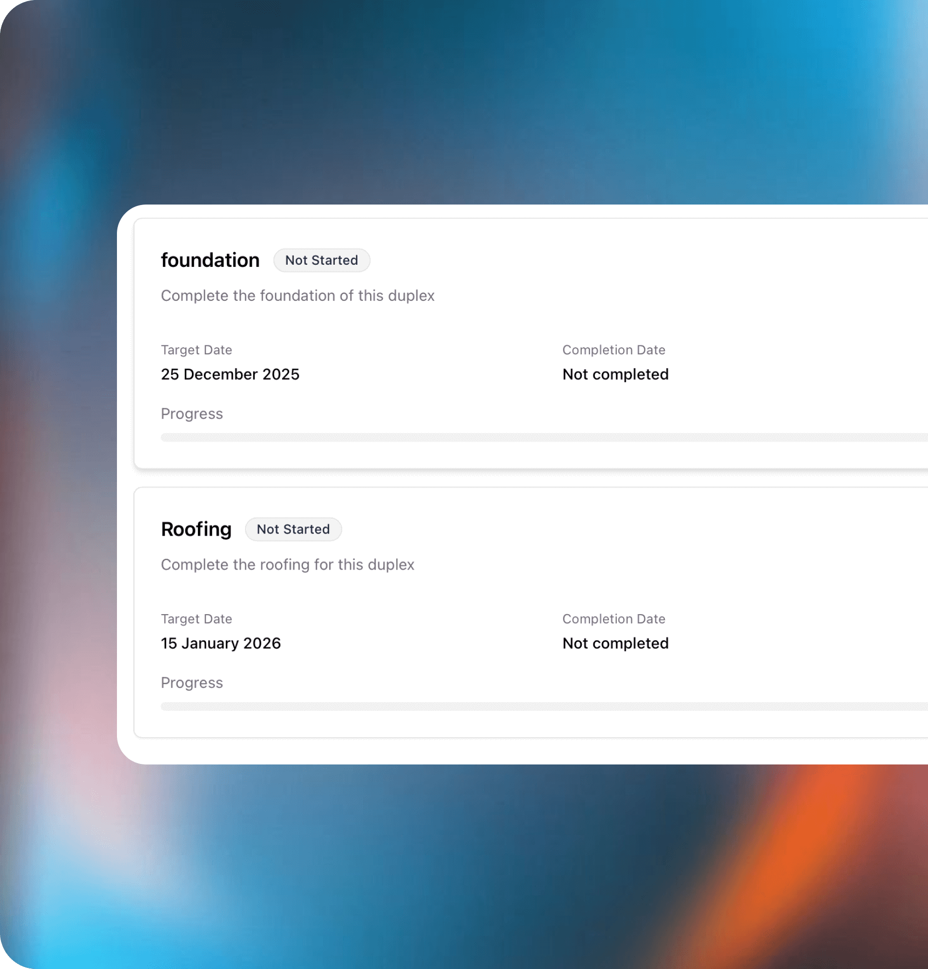 Financier Dashboard Interface